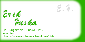 erik huska business card